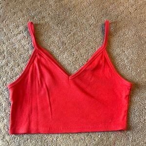 Red tank top